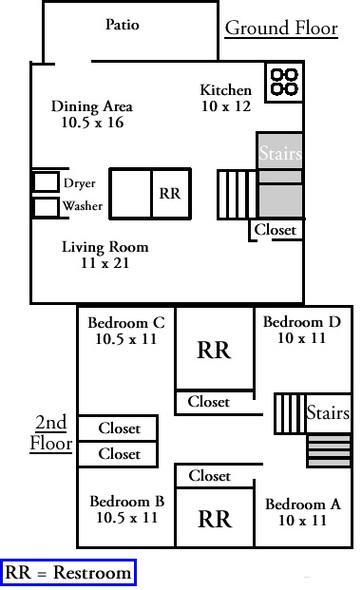 Lancer Park Four Bedroom Townhouse Floor Plan